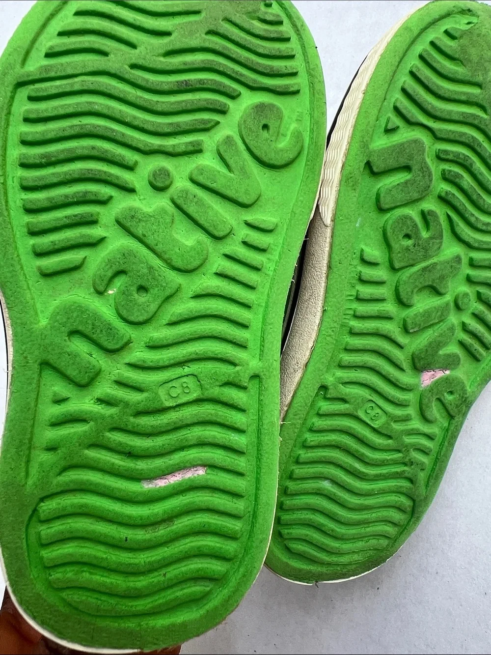 Kids Slip-On Native Shoes in Bright Green